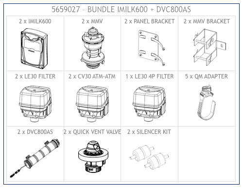 Milking Machine – Milking Systems - Milking Equipment - 5659043 - iMilk600 + MMV EVO + DVC800AS (2X) - Автоматизация - iMilk 600