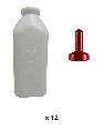 Milking Machine – Milking Systems - Milking Equipment - 205372-01 -Super Calf Snap On Bottle 3qt/2,84l incl. Snap On (12 Pieces) - Smart Solutions и компоненты - Super Calf Nipple